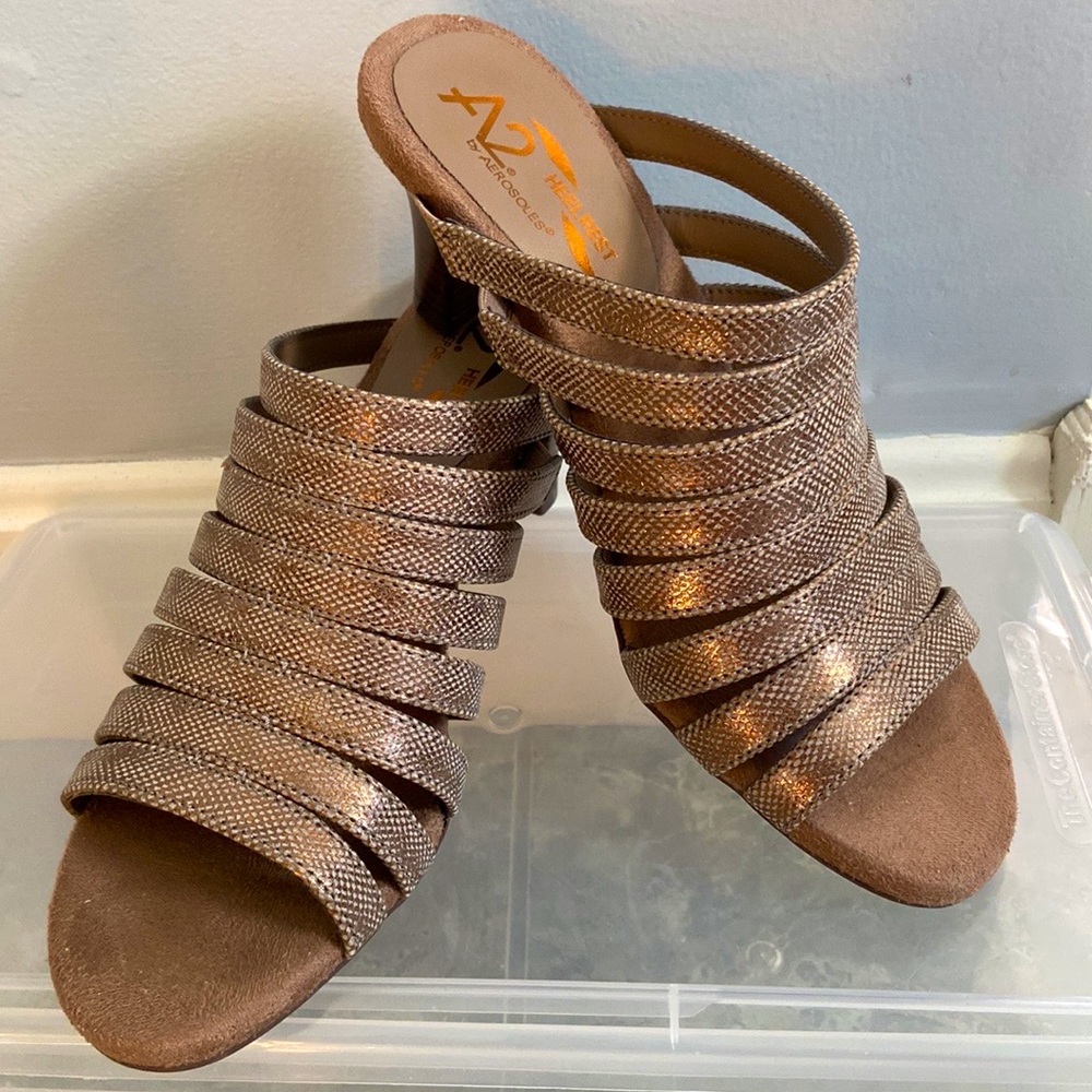 BRAND NEW A2 by Aerosoles SPOWSE Bronze Snake Women’s Sandals Size 7M